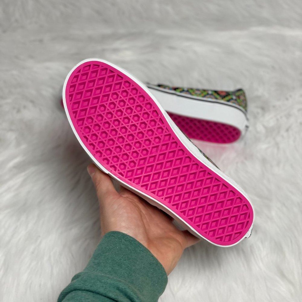 Vans Authentic Printed Slip On Low Womens Shoes Multicolor VANS 025482 NEW Sz 8 - Picture 4 of 8